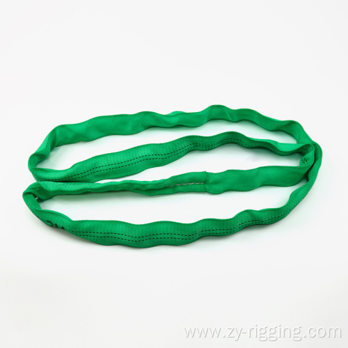 wholesale 100% polyester 2Ton Green round sling